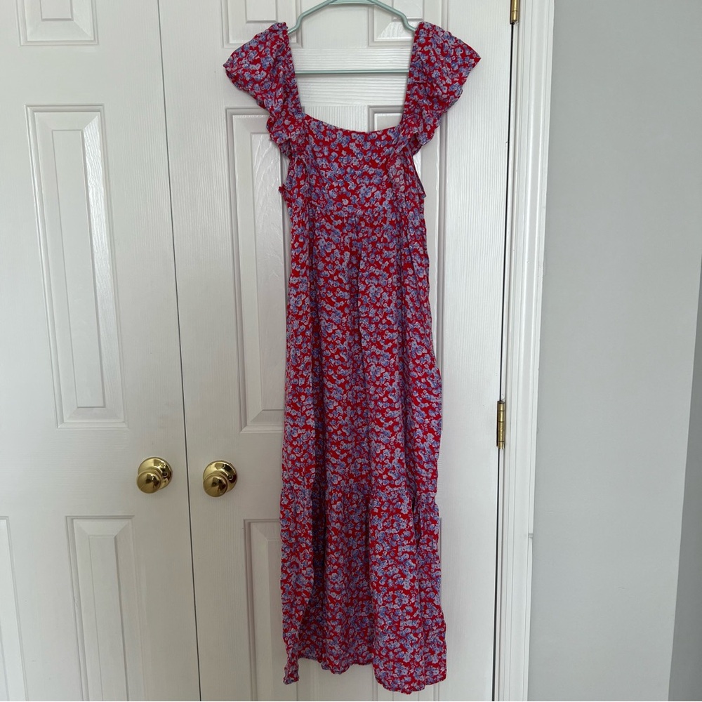 Zara Floral Print Midi Dress
